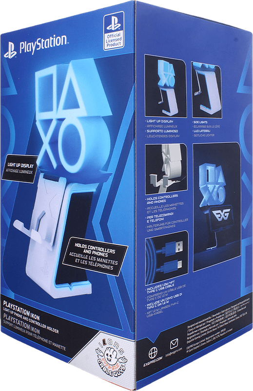 Cable Guys Phone & Controller Holder - PlayStation Light Up Ikon (New) - Exquisite Gaming 1000G