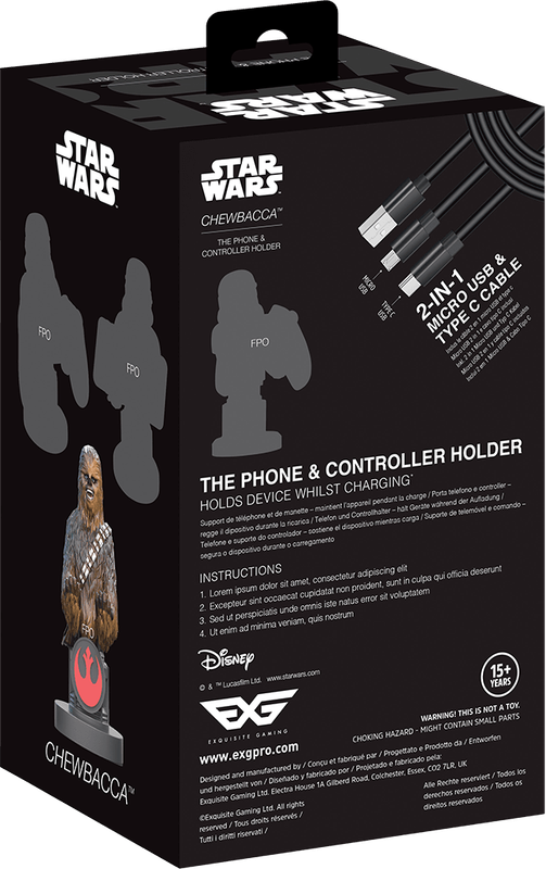 Cable Guys Phone & Controller Holder - Star Wars - Chewbacca (New) - Exquisite Gaming 1000G
