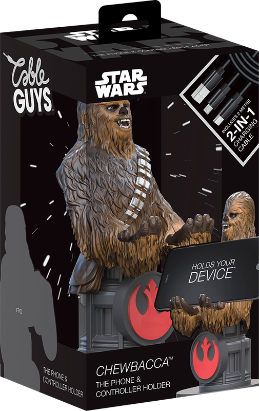 Cable Guys Phone & Controller Holder - Star Wars - Chewbacca (New) - Exquisite Gaming 1000G