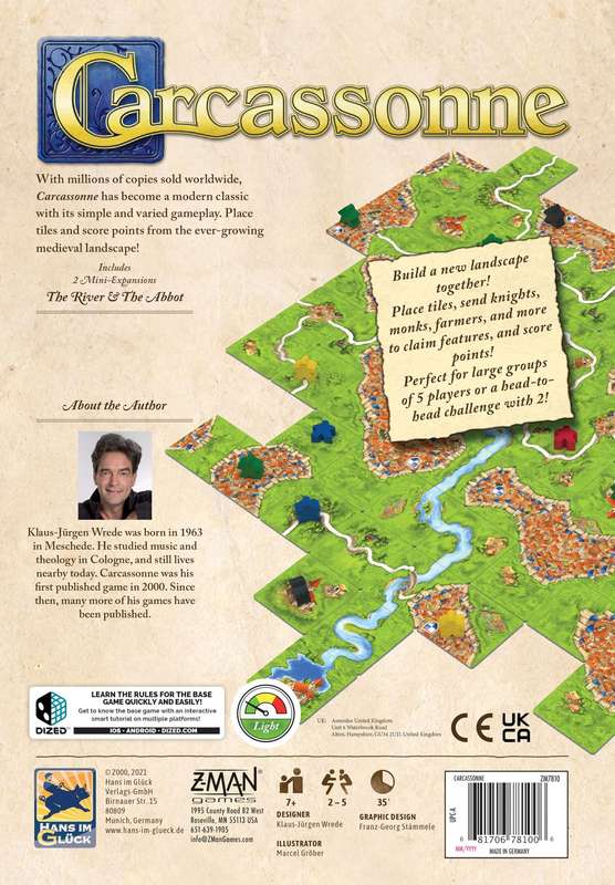 Carcassonne - 2nd Edition (New) - Z-Man Games 1500G