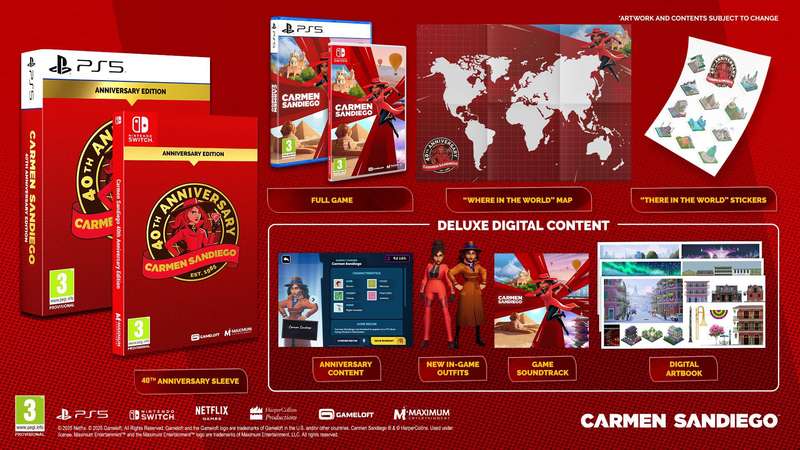 Carmen Sandiego - 40th Anniversary Edition (PS5)(New) - Maximum Games 150G