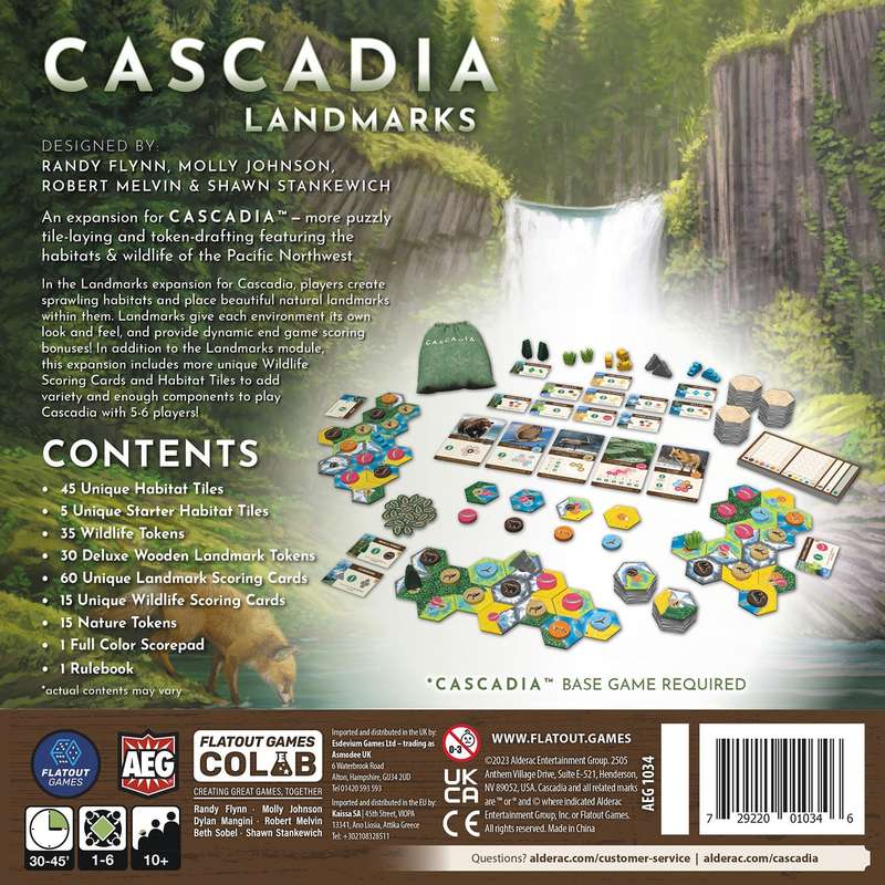 Cascadia: Landmarks Expansion (New) - Alderac Entertainment Group / AEG 1000G
