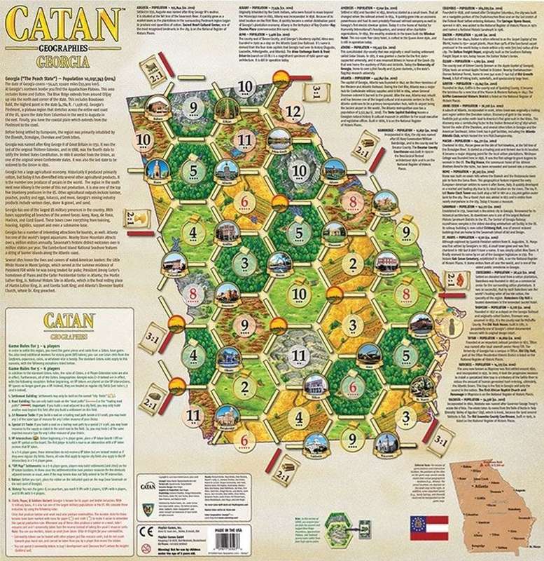 Catan: Geographies - Georgia Scenario (New) - Catan Studio 500G