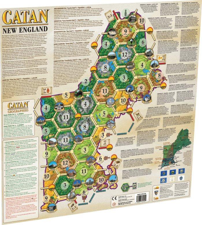 Catan: Geographies - New England Scenario (New) - Catan Studio 500G