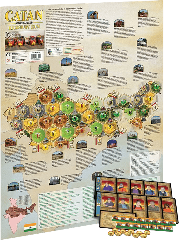 Catan: Geographies - Rickshaw Run Scenario (New) - Catan Studio 500G