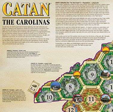 Catan: Geographies - The Carolinas Scenario (New) - Catan Studio 500G