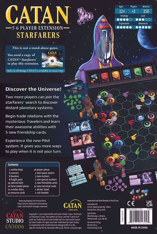 Catan: Starfarers - 2nd Edition 5-6 Player Extension (New) - Catan Studio 1500G