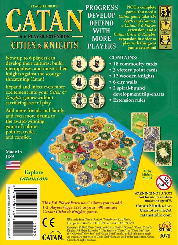 Catan: Cities & Knights - 5-6 Player Extension (New) - Catan Studio 1000G