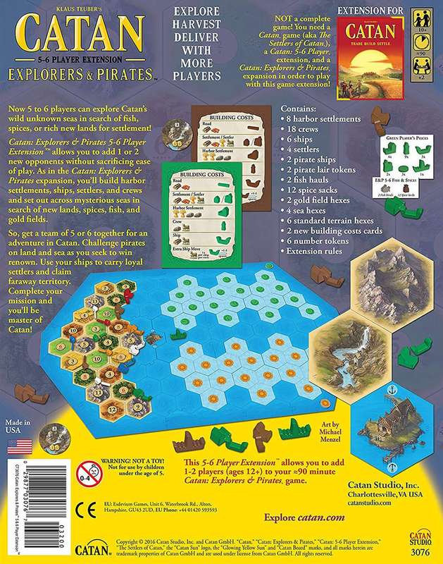 Catan: Explorers & Pirates - 5-6 Player Extension (New) - Catan Studio 1000G