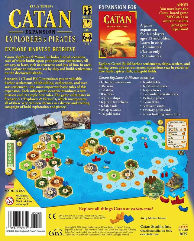 Catan: Explorers & Pirates Expansion (New) - Catan Studio 1000G