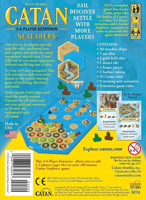 Catan: Seafarers - 5-6 Player Extension (New) - Catan Studio 500G