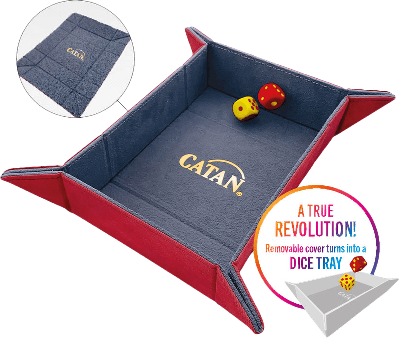 Catan Trading Post - Convertible Card Tray - Red (New) - Gamegenic 500G