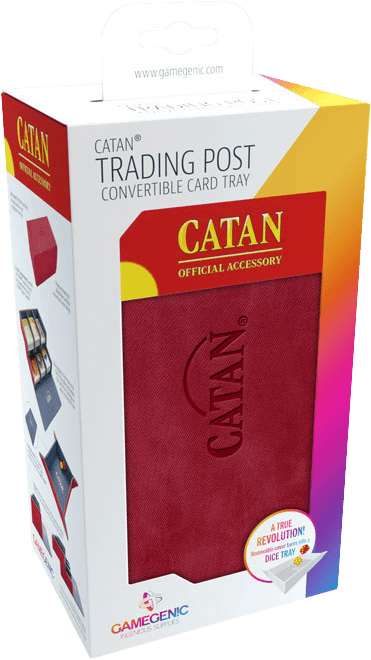 Catan Trading Post - Convertible Card Tray - Red (New) - Gamegenic 500G