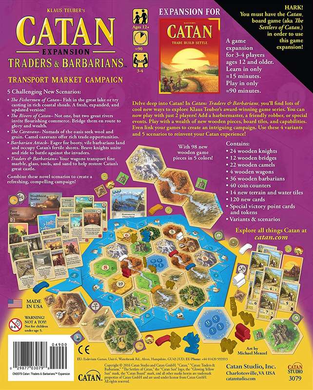 Catan: Traders & Barbarians Expansion (New) - Catan Studio 1000G