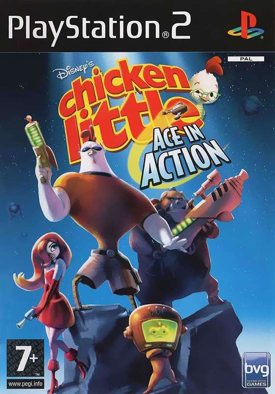 Chicken Little: Ace in Action (PS2)(Pwned) - Disney Interactive Studios 130G