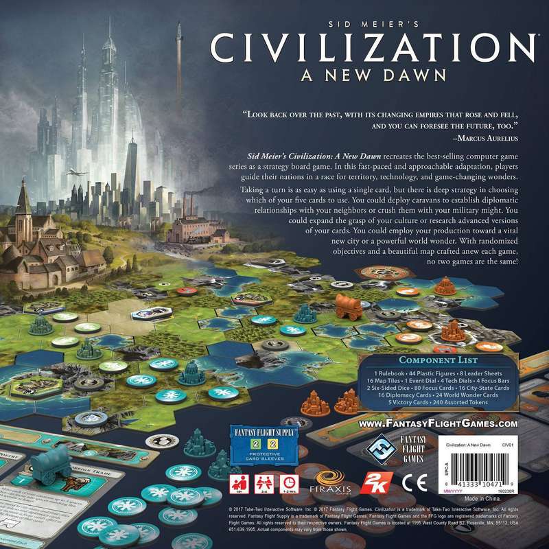 Civilization: A New Dawn (New) - Fantasy Flight Games 1500G