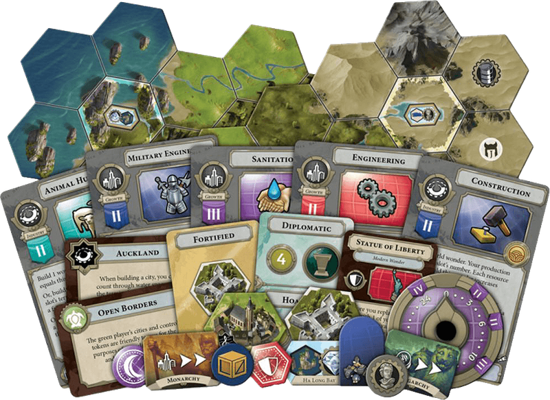 Civilization: A New Dawn - Terra Incognita Expansion (New) - Fantasy Flight Games 1500G
