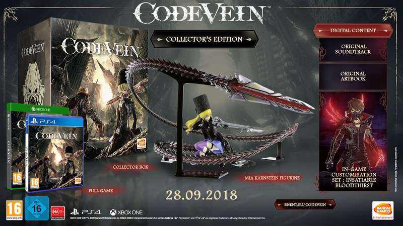 Code Vein - Collector's Edition (Xbox One)(New) - Namco Bandai Games 2500G
