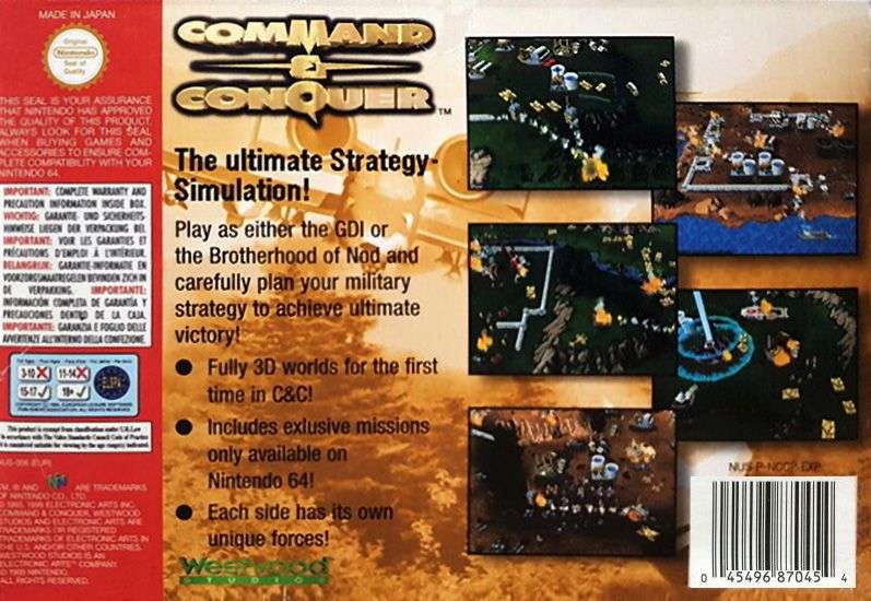 Command & Conquer (Cart Only)(N64)(Pwned) - Nintendo 130G