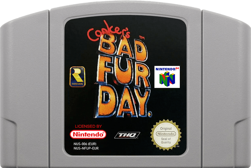 Conker's Bad Fur Day (Cart Only)(N64)(Pwned) - THQ 130G