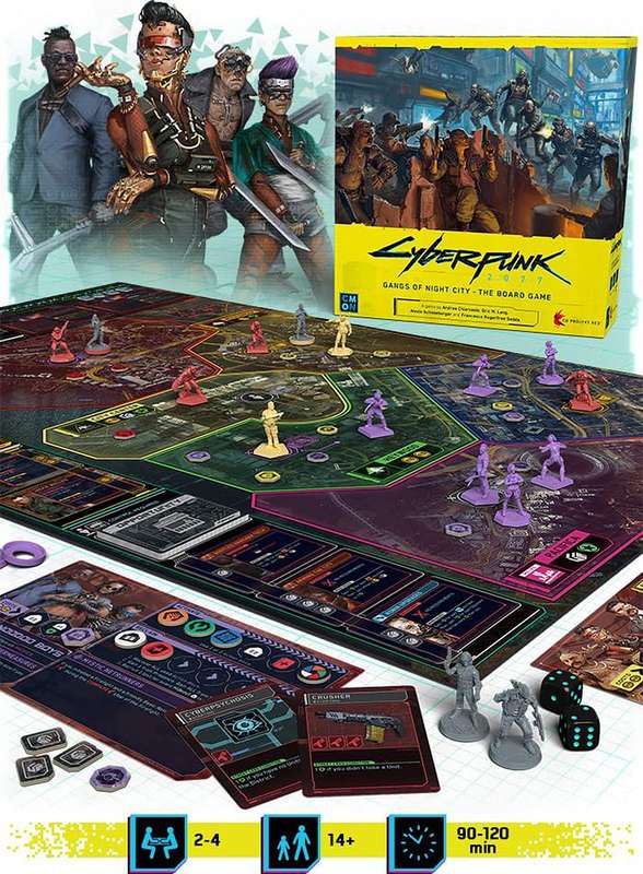 Cyberpunk 2077: Gangs of Night City - The Board Game (New) - CMON 2500G