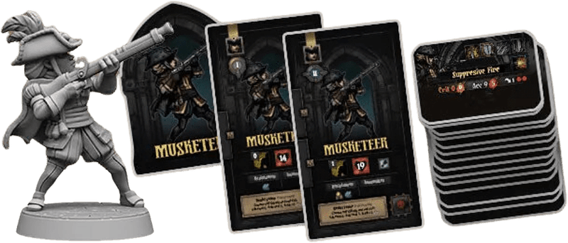 Darkest Dungeon: Musketeer Hero - The Board Game Expansion (New) - Mythic Games 500G