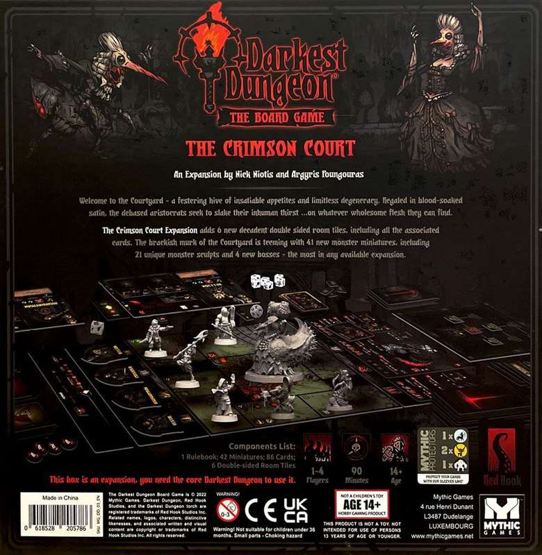 Darkest Dungeon: The Crimson Court - The Board Game Expansion (New) - Mythic Games 2500G