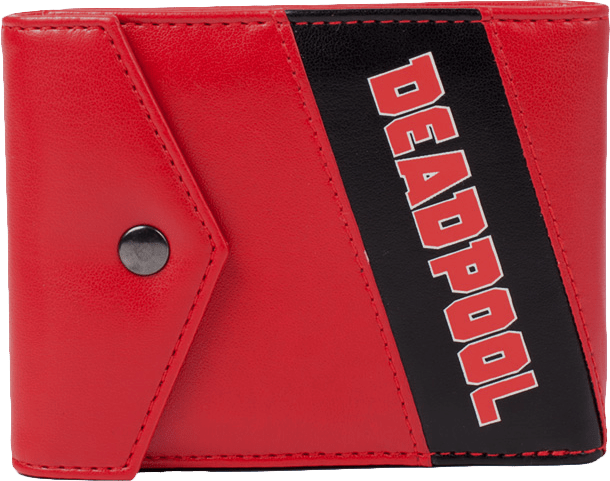 Deadpool with Badge Logo Trifold Wallet (New) - Bioworld / Difuzed 150G