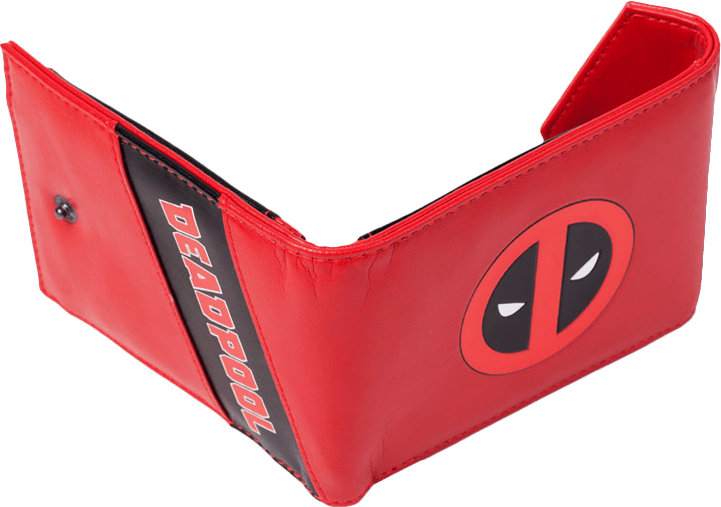 Deadpool with Badge Logo Trifold Wallet (New) - Bioworld / Difuzed 150G