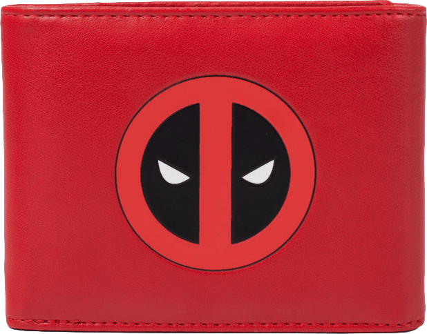Deadpool with Badge Logo Trifold Wallet (New) - Bioworld / Difuzed 150G