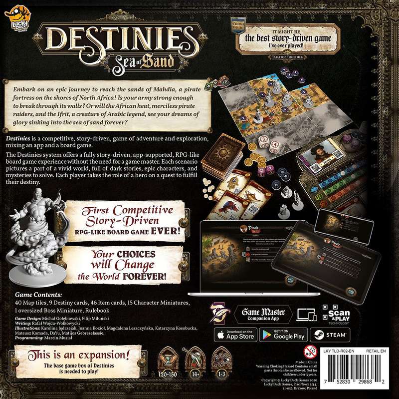 Destinies: Sea of Sand Expansion (New) - Lucky Duck Games 1800G