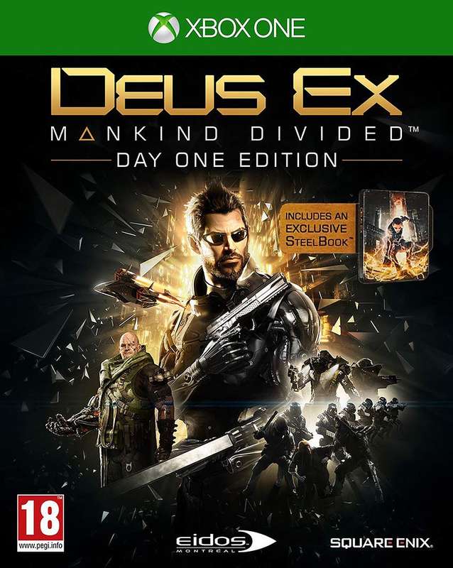 Deus Ex: Mankind Divided - Day One Steelbook Edition (Xbox One)(New) - Square Enix 200G