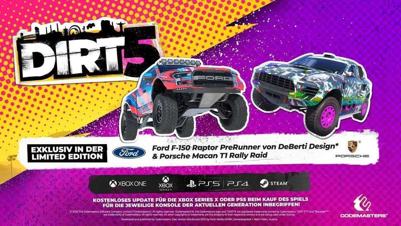 DiRT 5 - Limited Edition *Non-English Cover* (PS4)(New) - Codemasters 90G