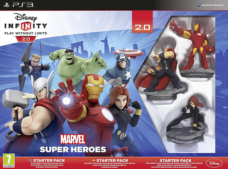 Disney Infinity 2.0 Marvel Super Heroes - Starter Pack (PS3)(New) - Disney Interactive Studios 950G