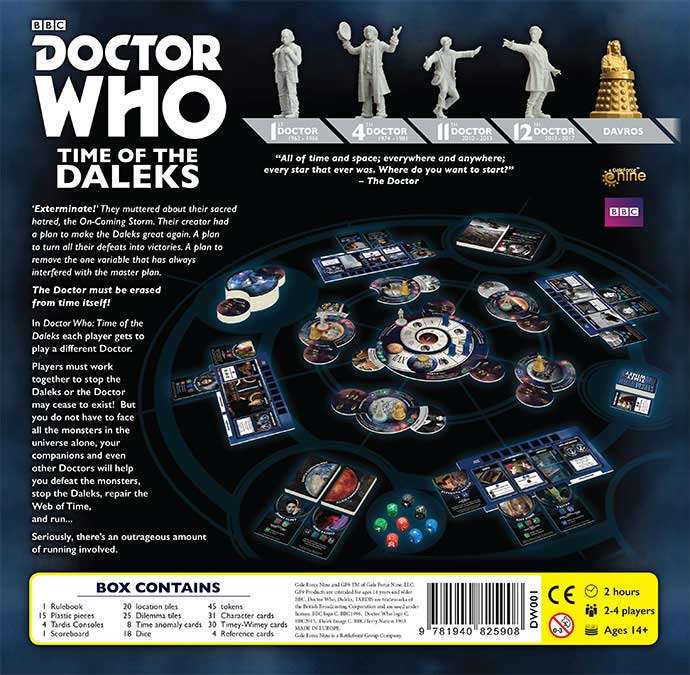 Doctor Who: Time of the Daleks Boardgame (New) - Gale Force Nine 2800G