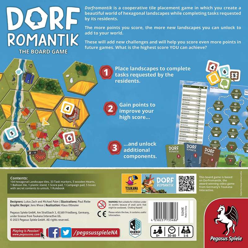 Dorfromantik - The Board Game (New) - Pegasus Spiele 1500G