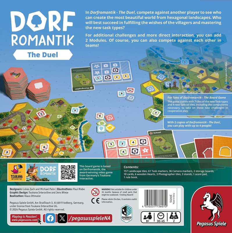 Dorfromantik: The Duel (New) - Pegasus Spiele 1500G