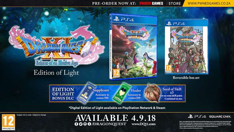 Dragon Quest XI: Echoes of an Elusive Age - Edition of Light (PS4)(New) - Square Enix 90G