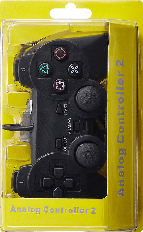 DualShock 2 Analog Generic Wired Controller - Black (PS1 / PS2)(New) - Various 200G