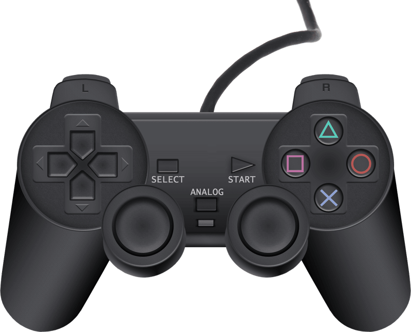 DualShock 2 Analog Generic Wired Controller - Black (PS1 / PS2)(New) - Various 200G