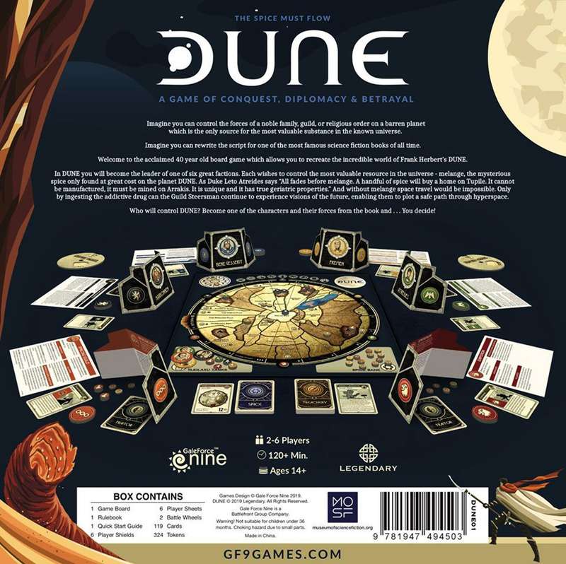Dune - The Board Game (New) - Gale Force Nine 1300G