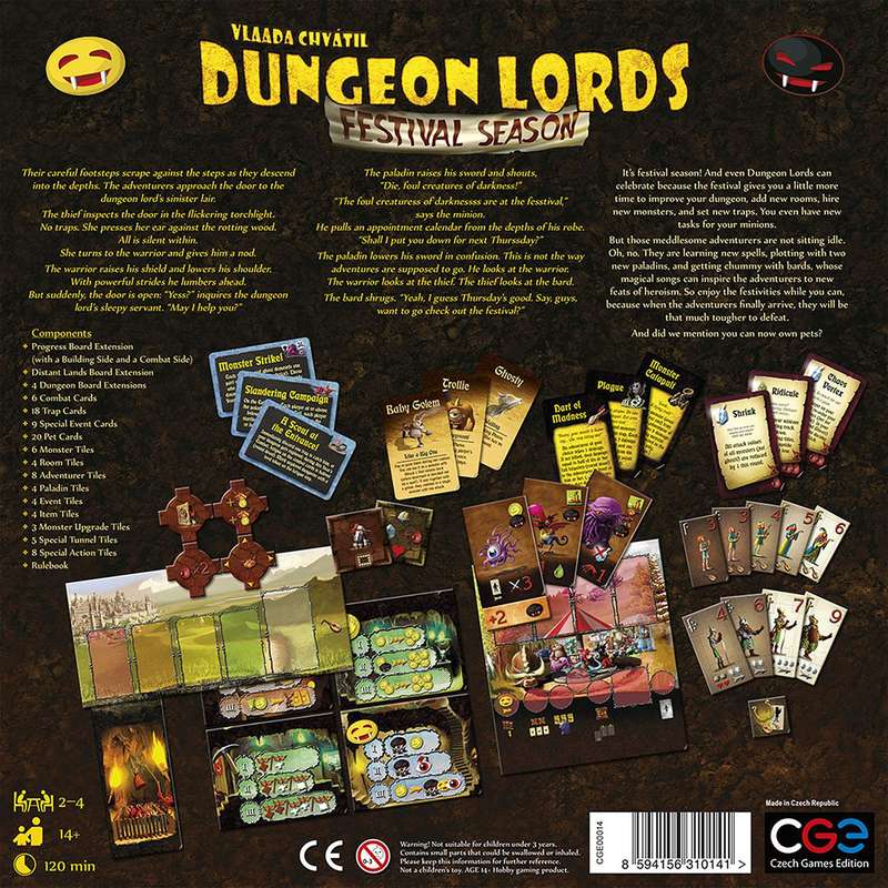 Dungeon Lords: Festival Season Expansion (New) - Czech Games Edition 1000G