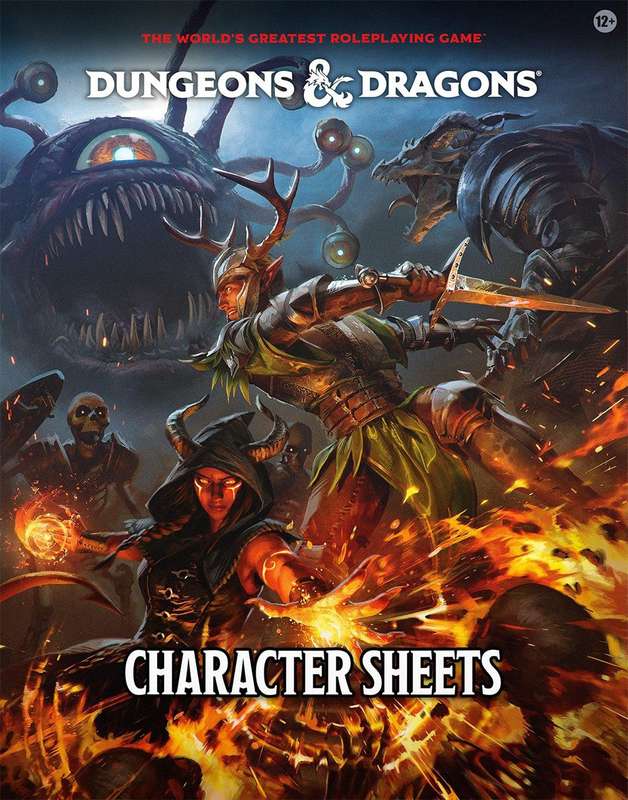 Dungeons & Dragons - 2024 Character Sheets (New) - Wizards of the Coast 500G