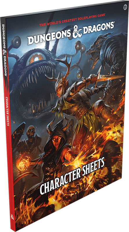 Dungeons & Dragons - 2024 Character Sheets (New) - Wizards of the Coast 500G