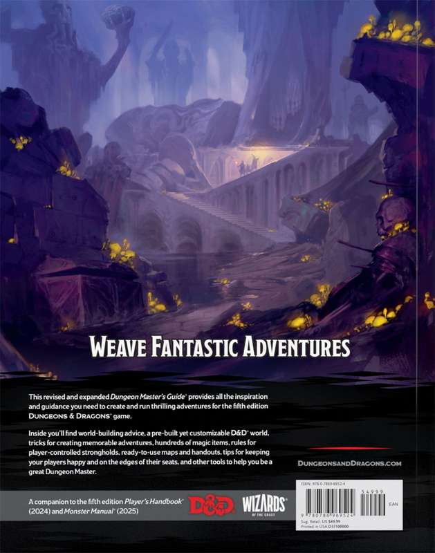 Dungeons & Dragons - 2024 Dungeon Master's Guide - Hardcover (New) - Wizards of the Coast 1100G