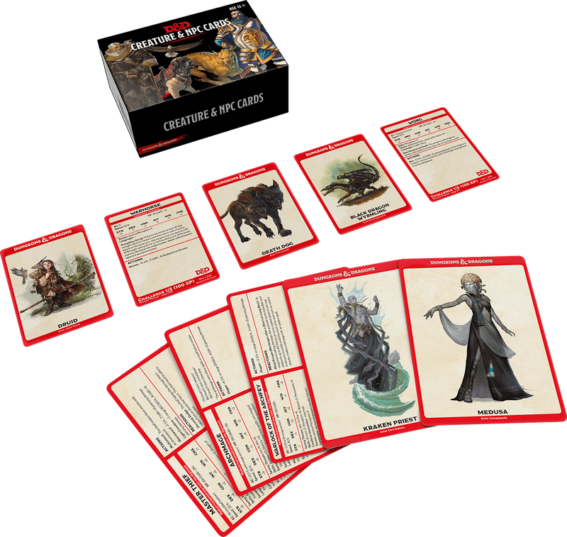Dungeons & Dragons - Creature & NPC Cards (New) - Wizards of the Coast 350G