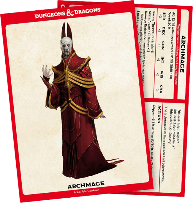 Dungeons & Dragons - Creature & NPC Cards (New) - Wizards of the Coast 350G