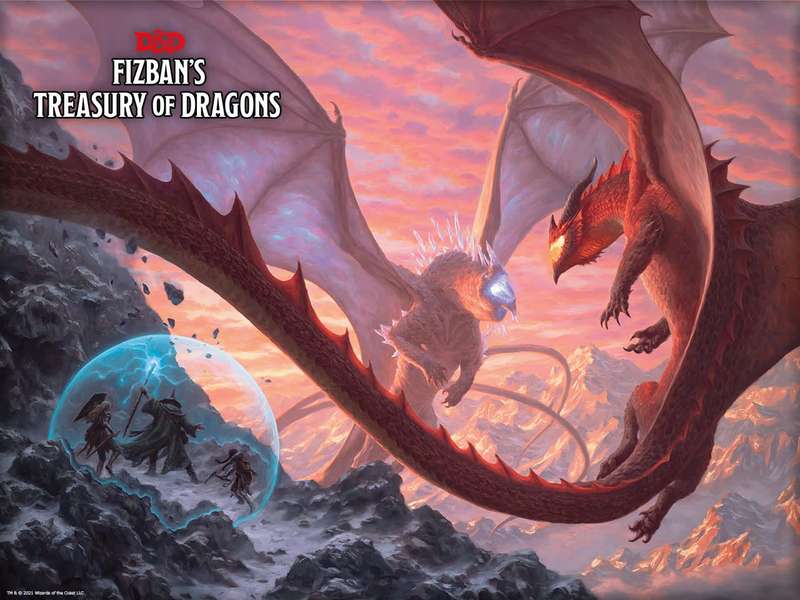 Dungeons & Dragons - Fizban's Treasury of Dragons - Hardcover (New) - Wizards of the Coast 1100G