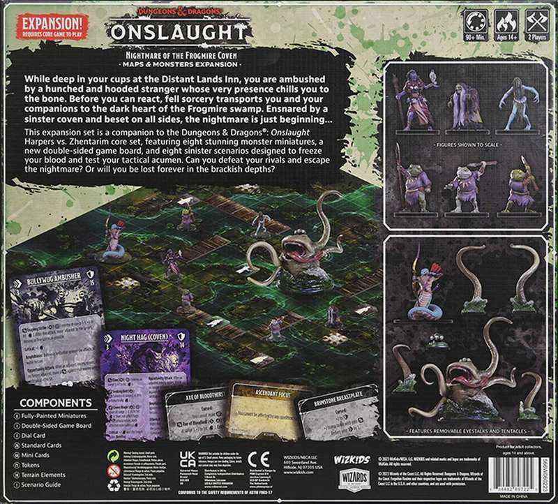 Dungeons & Dragons: Onslaught - Nightmare of the Frogmire Coven Maps & Monsters Expansion (New) -