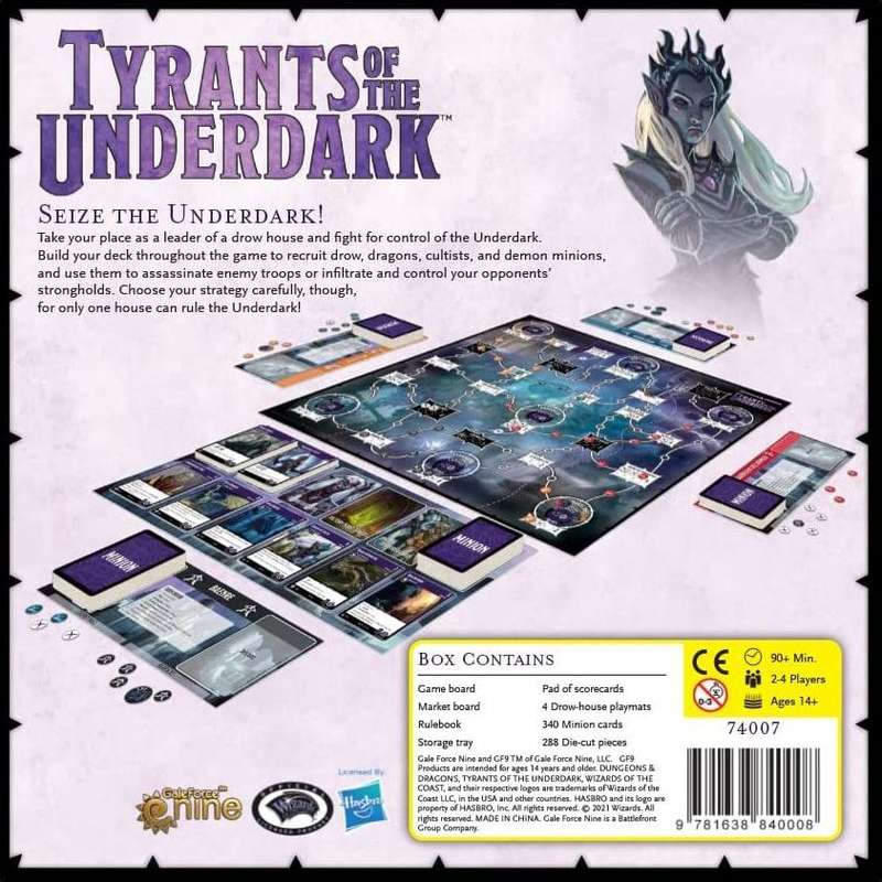Dungeons & Dragons: Tyrants of the Underdark Board Game - 2nd Edition (New) - Wizards of the Coast